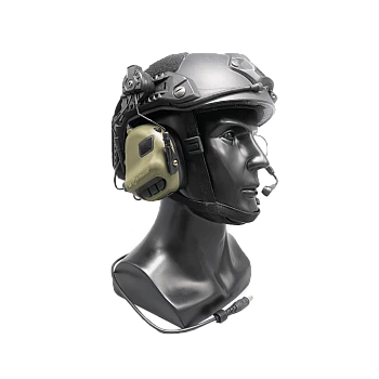 Активні навушники EARMOR M32H for ARC Helmet Rails олива