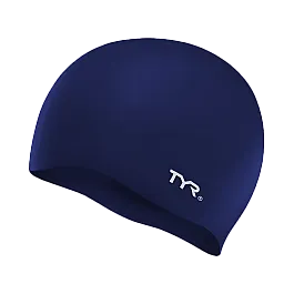Шапочка для плавання TYR Wrinkle Free Junior Silicone Swim Cap, Navy, Onesize, Navy