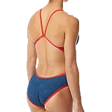 Купальник TYR Sandblasted Monofit, Синий, 30, Navy