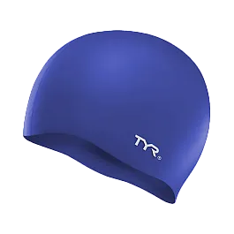 Шапочка для плавання TYR Wrinkle Free Junior Silicone Swim Cap, Royal, Onesize, Royal