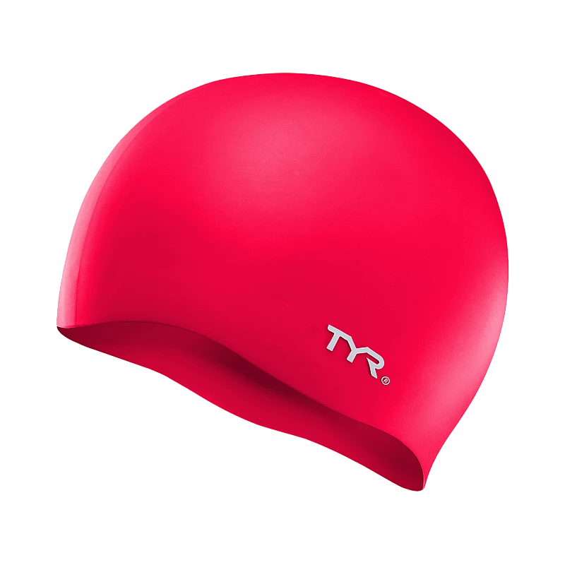 Шапочка для плавання TYR Wrinkle Free Silicone Swim Cap, Red, Onesize, Red