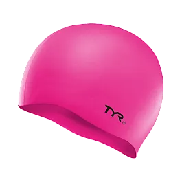 Шапочка для плавання TYR Wrinkle Free Junior Silicone Swim Cap, Fl. Pink, Onesize, Fl. Pink