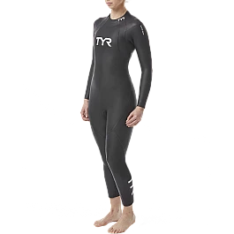 Гідрокостюм жіночий TYR Women's Hurricane Wetsuit Cat 1, Чорний, L, Black