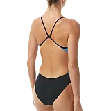 Купальник TYR Solid Splice Block Cutoutfit, Синий, 34, Royal/Blue/Black
