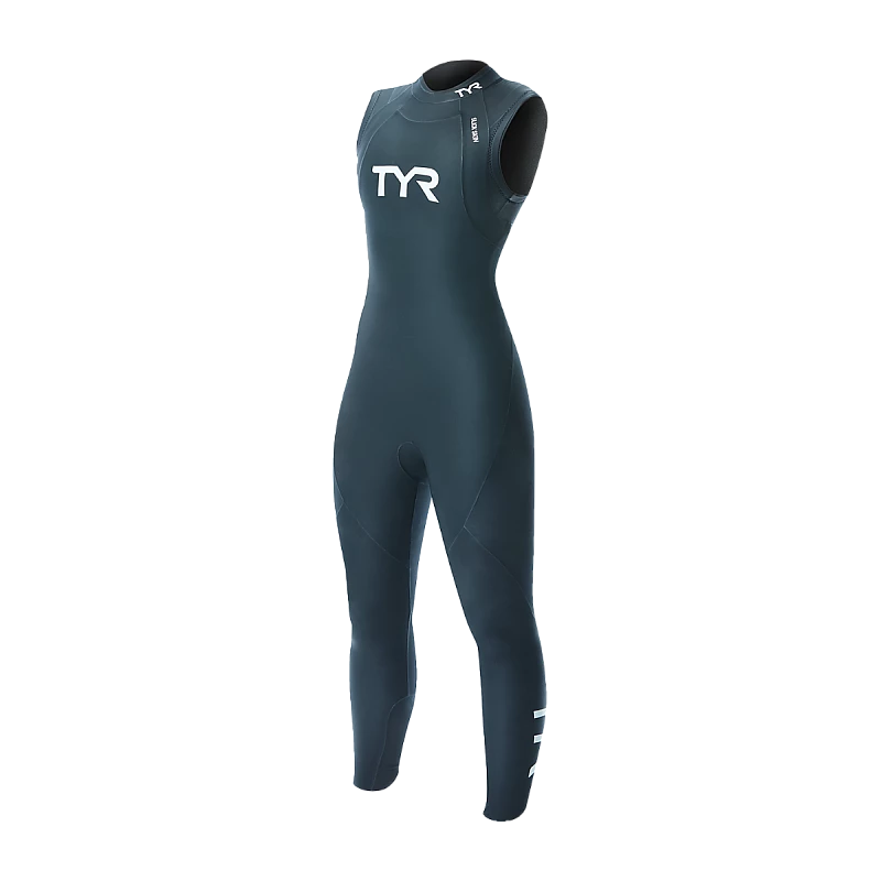 Гідрокостюм жіночий TYR Women's Hurricane Wetsuit Cat 1 Sleeveless, Чорний, M, Black