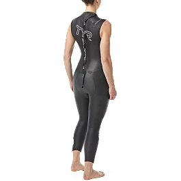 Гідрокостюм жіночий TYR Women's Hurricane Wetsuit Cat 1 Sleeveless, Чорний, M, Black