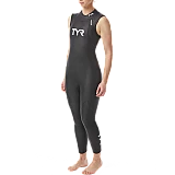 Гідрокостюм жіночий TYR Women's Hurricane Wetsuit Cat 1 Sleeveless, Чорний, M, Black