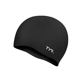 Шапочка для плавання TYR Wrinkle Free Junior Silicone Swim Cap, Black, Onesize, Black