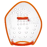 Лопатки для плавання TYR Catalyst Stroke Training Paddles, Оранжевый, XXS, CLEAR/ FL.ORANGE