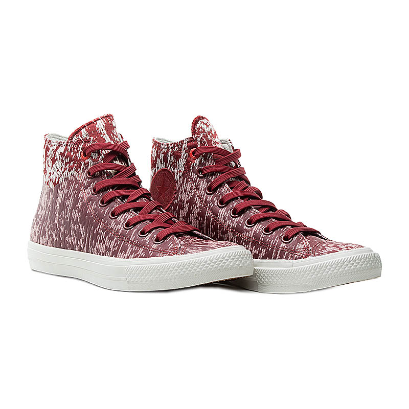 Кеди Converse CTAS II HI Унісекс р.44 Бордовий/Білий