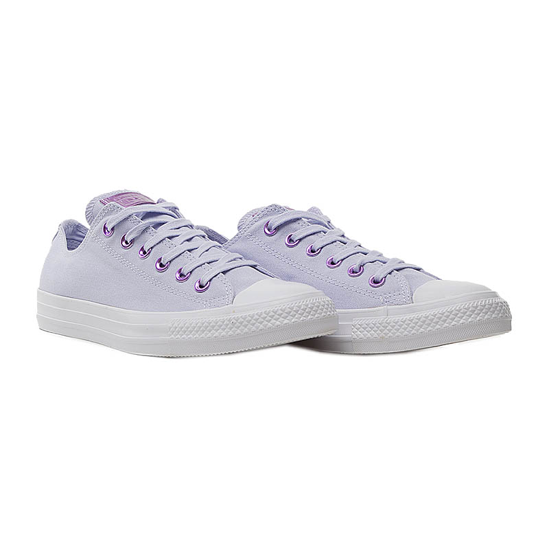 Кеди Converse CTAS OX OXYGEN PURPLE/WASHED LILAC/ Унісекс р.37 Білий/Бежевий