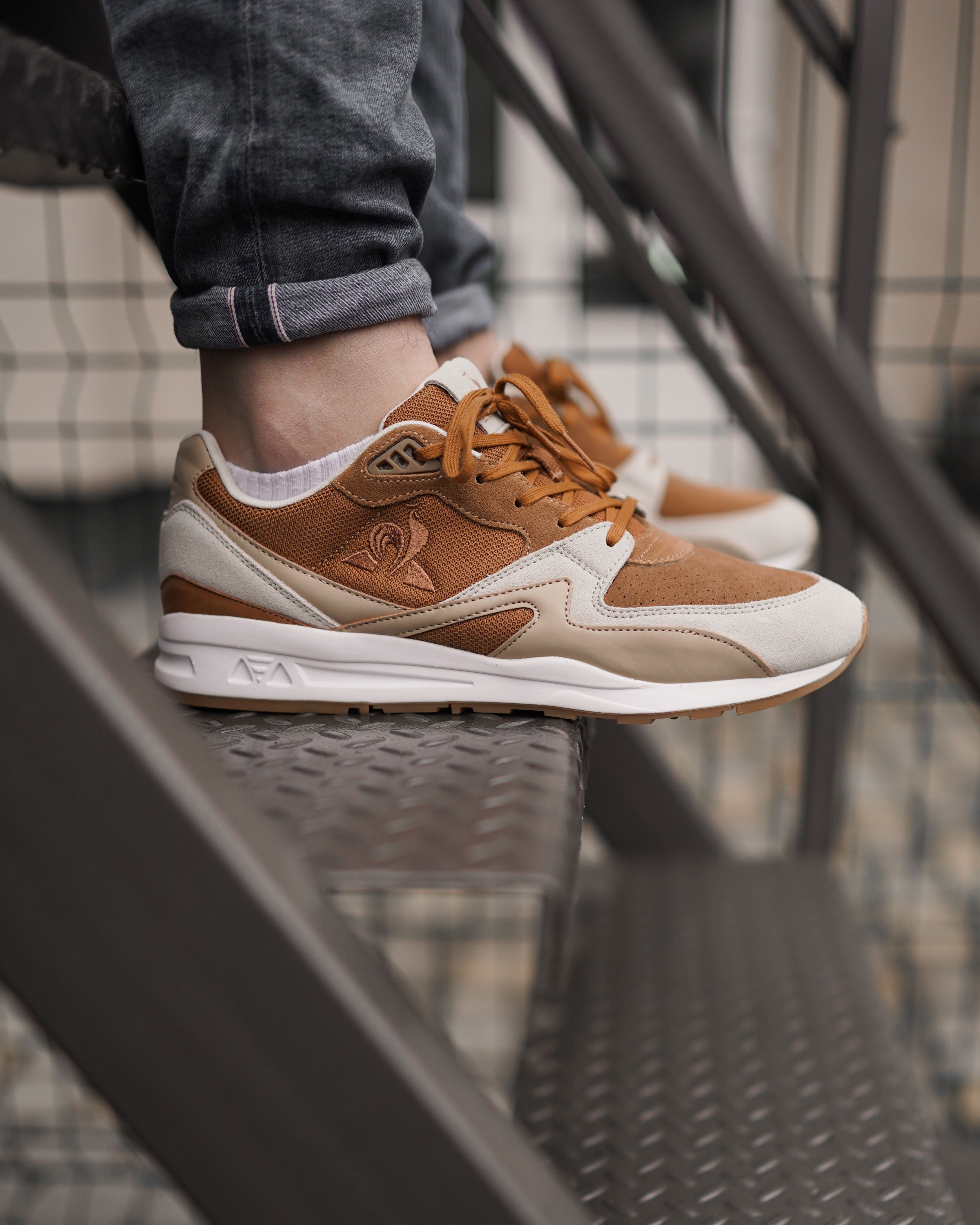 Кросівки Le Coq Sportif LCS R800 Чоловіча р.44 Білий/Коричневий