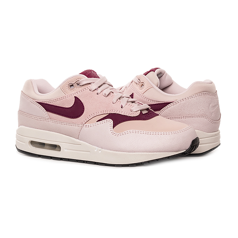 Кросівки Nike WMNS AIR MAX 1 PRM Жіноча р.35.5 Рожевий/Бордовий
