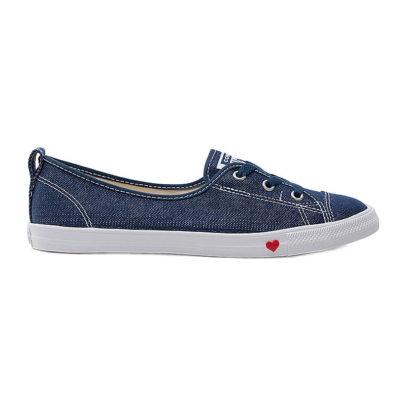 Кеди Converse CTAS BALLET LACE SLIP INDIGO/WHITE Жінки р.36 Білий/Синій