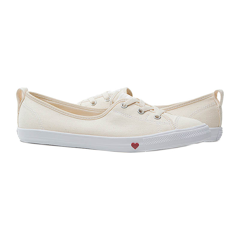 Кеди Converse CTAS BALLET LACE SLIP Жіноча р.39 Бежевий/Білий