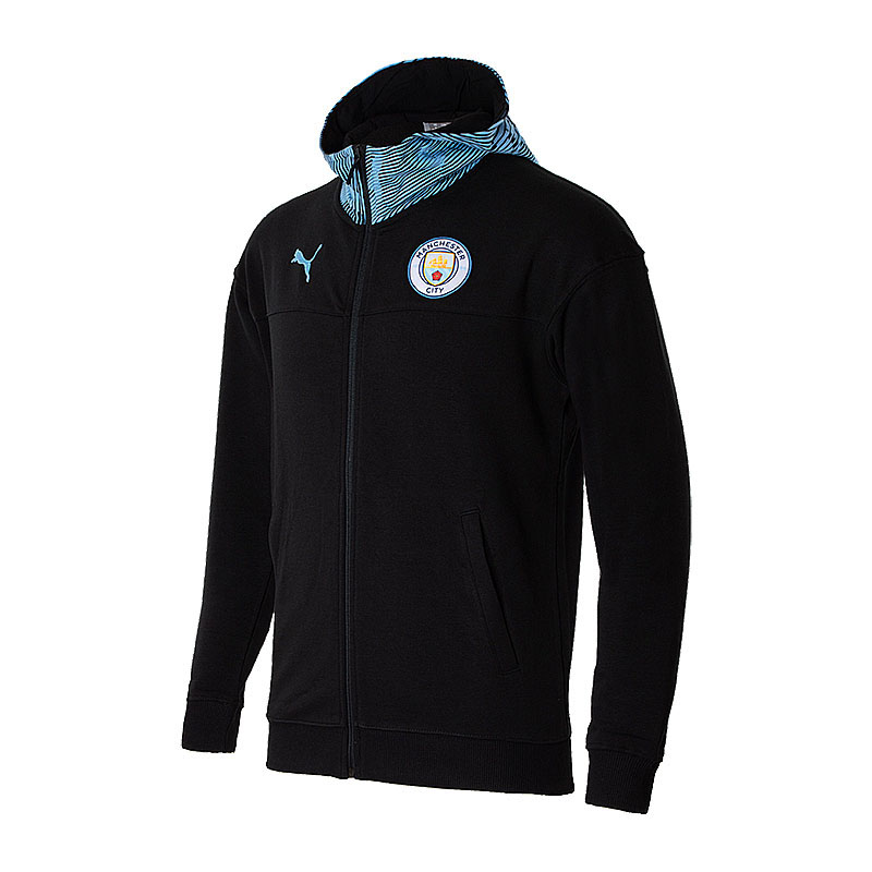 Толстовка Puma MCFC CASUALS ZIP-THRU HOODY Чоловіки р.XL Чорний