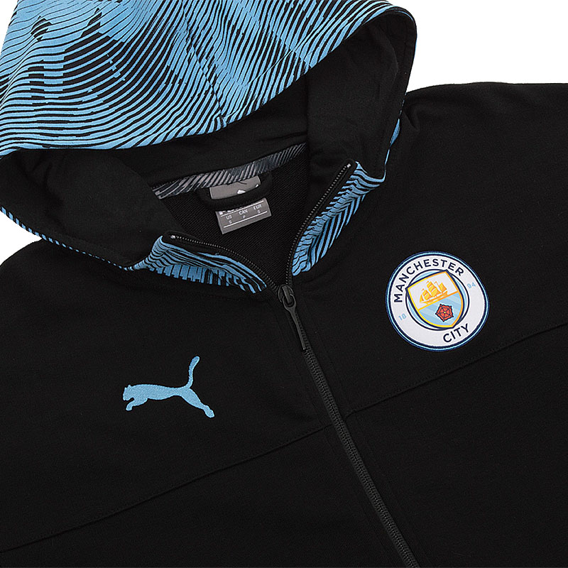 Толстовка Puma MCFC CASUALS ZIP-THRU HOODY Чоловіки р.XL Чорний
