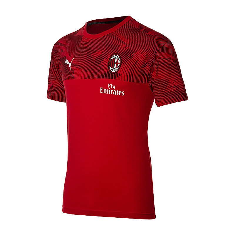 Футболка Puma AC Milan Casuals Men's Tee Чоловіки р.S Чорний/Червоний