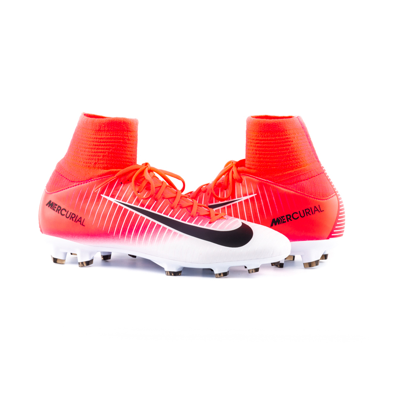 Бутси Nike MERCURIAL SUPERFLY V FG JR Унісекс (8-15) р.38.5 Білий/Червоний