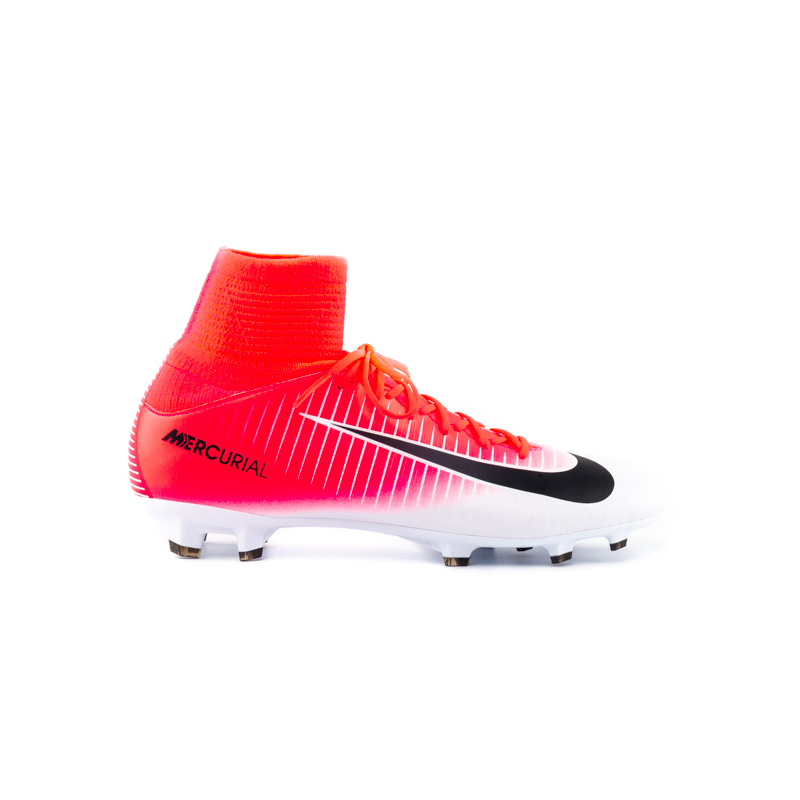 Бутси Nike MERCURIAL SUPERFLY V FG JR Унісекс (8-15) р.38.5 Білий/Червоний