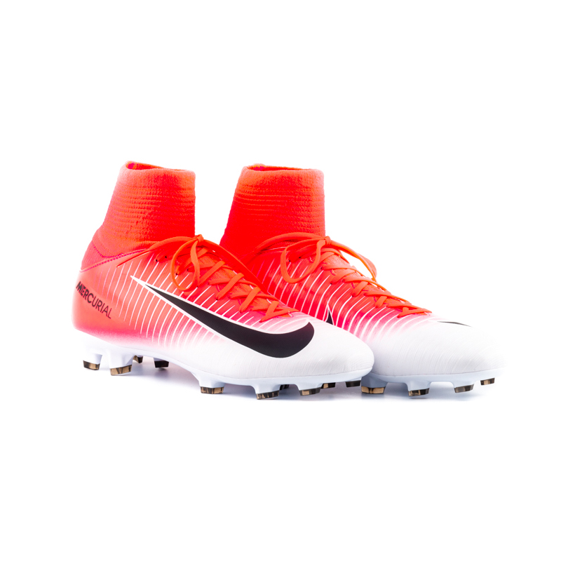 Бутси Nike MERCURIAL SUPERFLY V FG JR Унісекс (8-15) р.38.5 Білий/Червоний