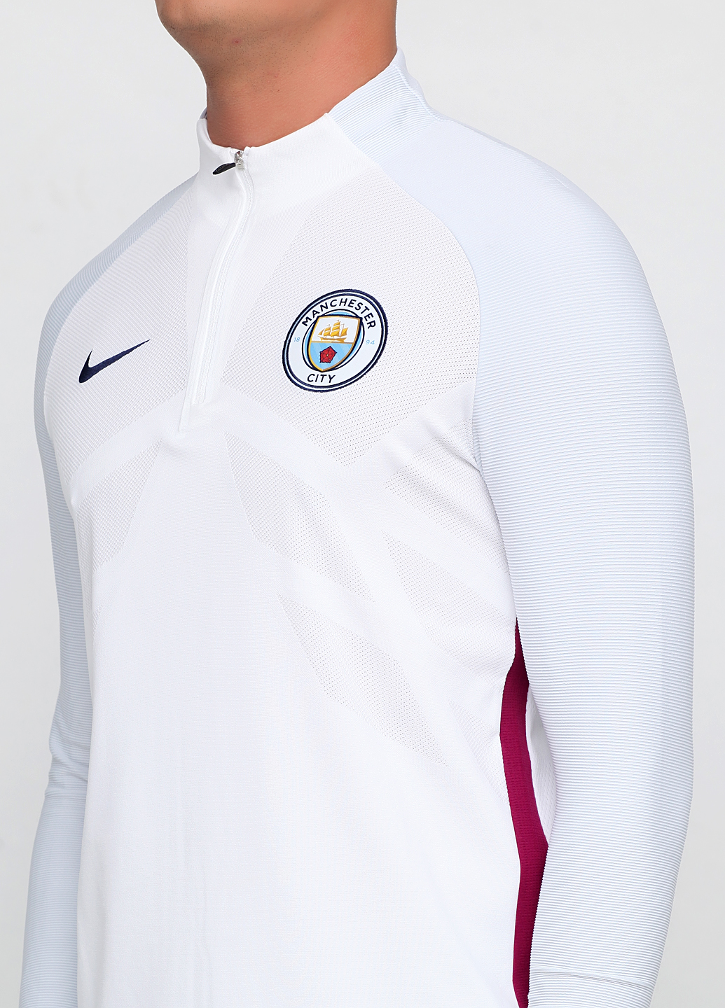 Футболка Nike MCFC MNK AROSWFT STRKE DRILTOP Чоловіки р.XL Білий