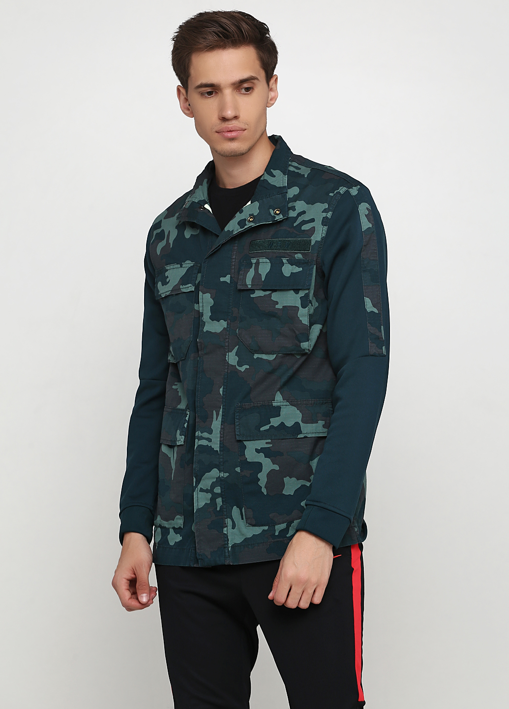 Вітровка Nike M NSW NSW JKT CAMO Чоловіча р.S Комбінований