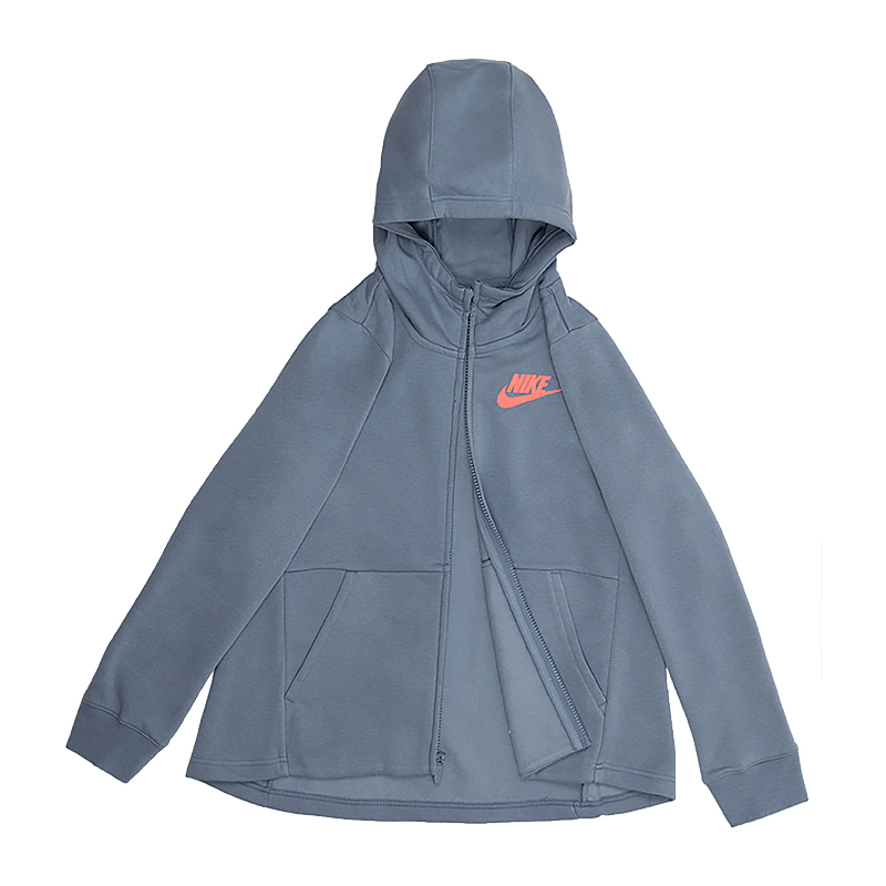 Кофта Nike G NSW HOODIE FZ PE Дівчата (8-15) р.L Сірий