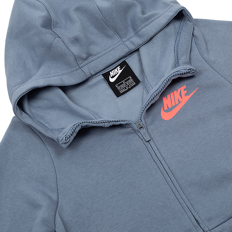 Кофта Nike G NSW HOODIE FZ PE Дівчата (8-15) р.L Сірий