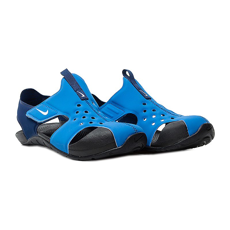 Тапочки Nike SUNRAY PROTECT 2 (PS) Хлопці (8-15) р.32 Чорний/Синій