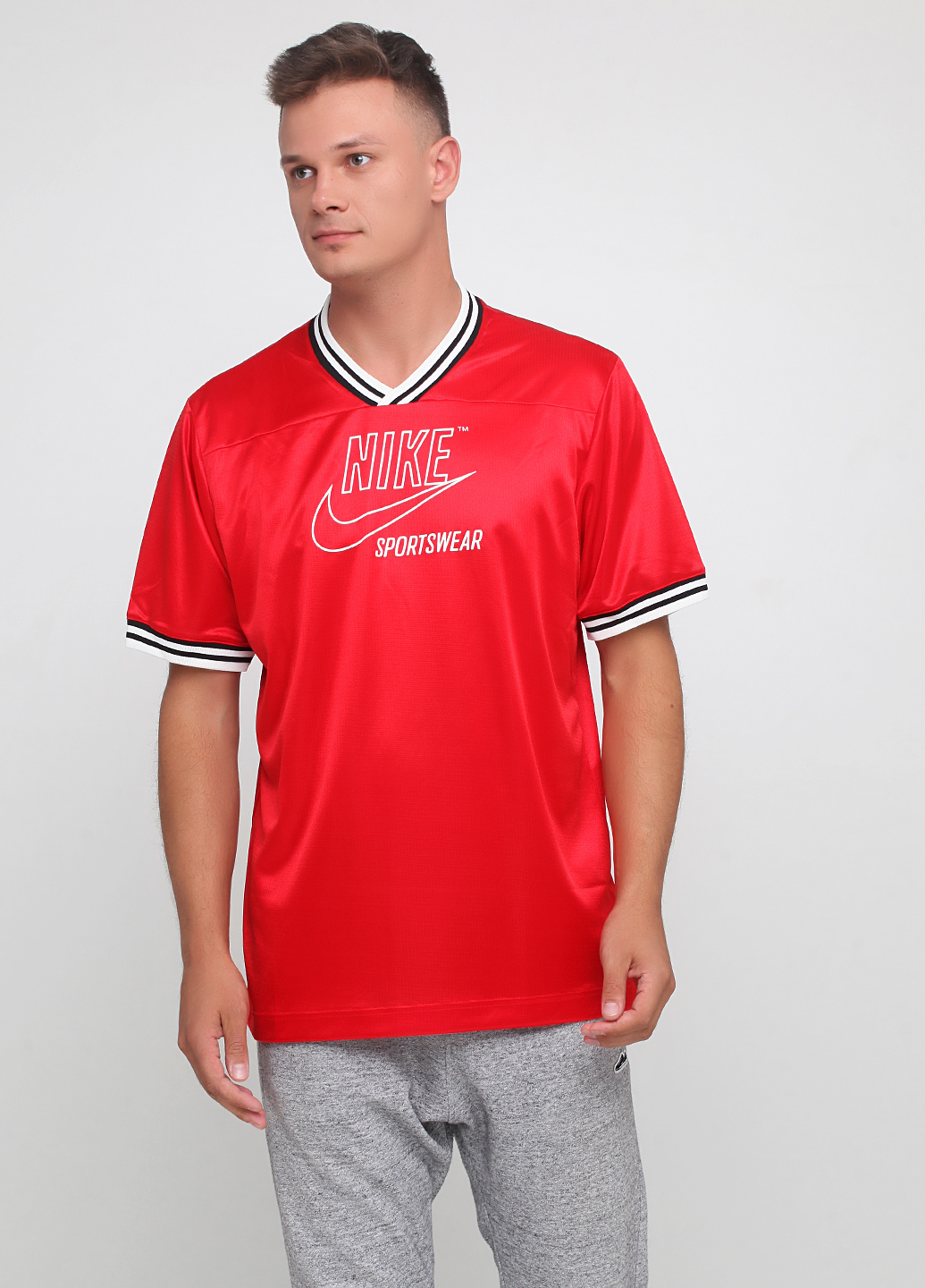 Футболка Nike M NSW TOP SS ARCHIVE Чоловіча р.S Червоний