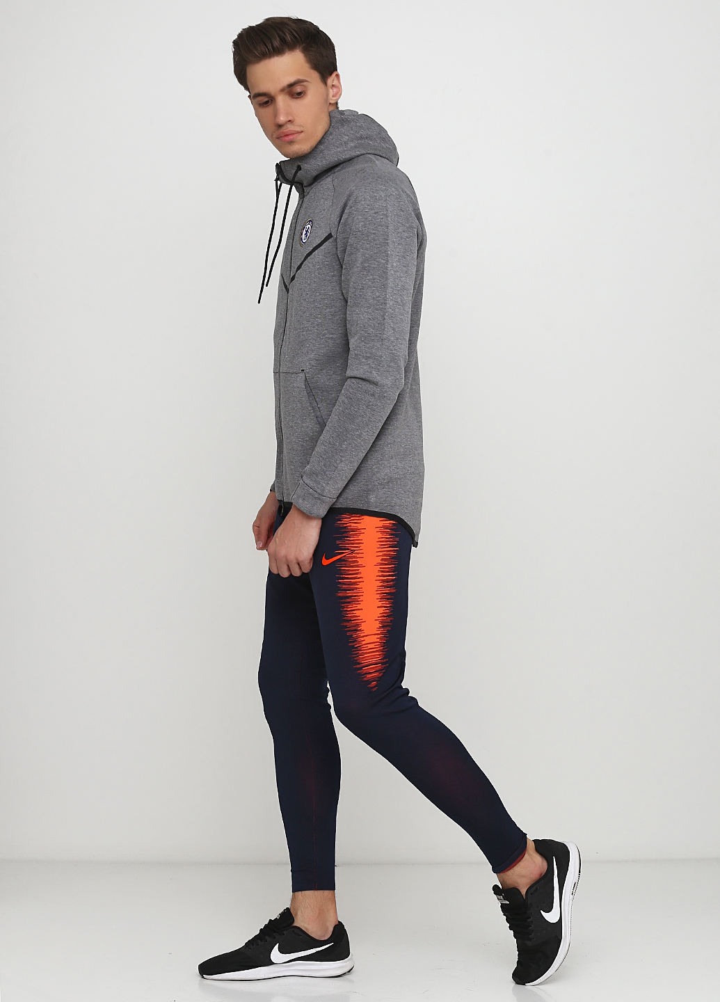 Брюки Nike FCB M NK AROSWFT STRKE PANT K Чоловіки р.L Помаранчевий/Синій