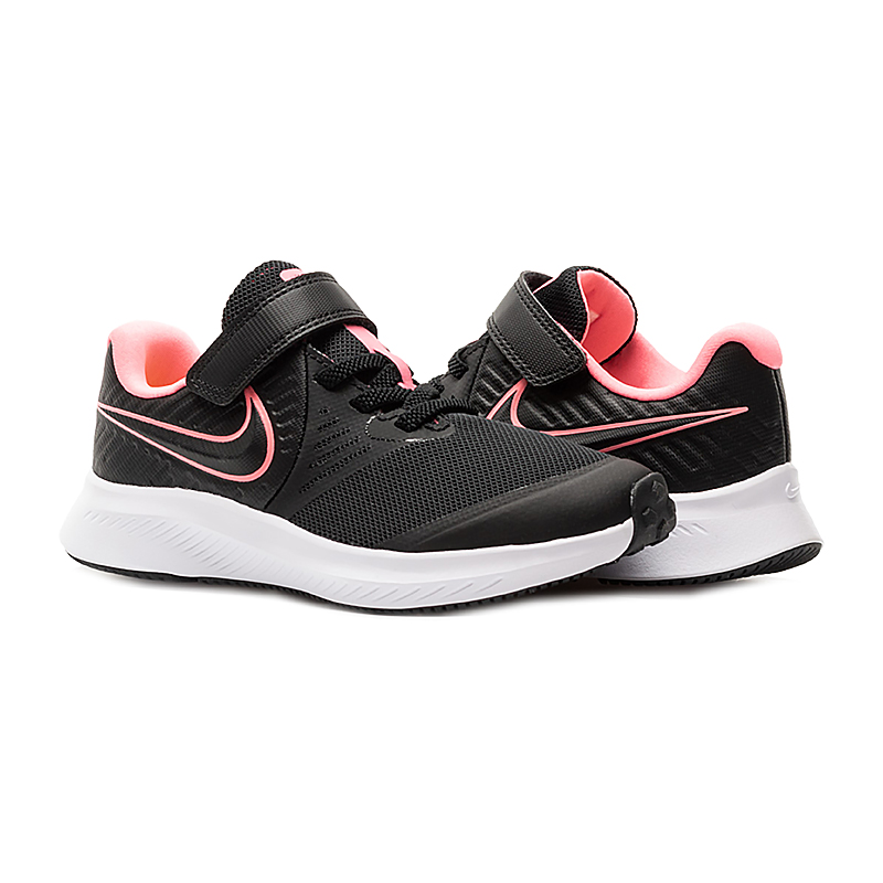Кросівки Nike STAR RUNNER 2 (PSV) Унісекс дитячий (8-15) р.30 Рожевий/Чорний