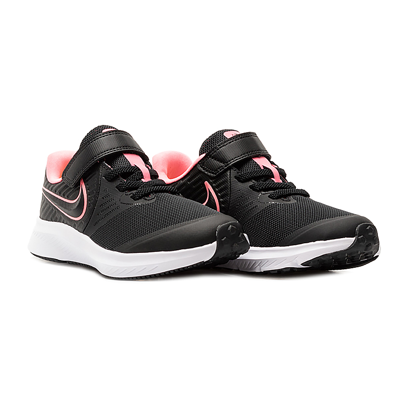 Кросівки Nike STAR RUNNER 2 (PSV) Унісекс дитячий (8-15) р.30 Рожевий/Чорний
