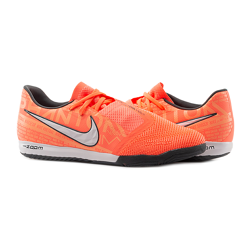 Бутси Nike ZOOM PHANTOM VENOM PRO IC Унісекс р.41 Помаранчевий/Білий