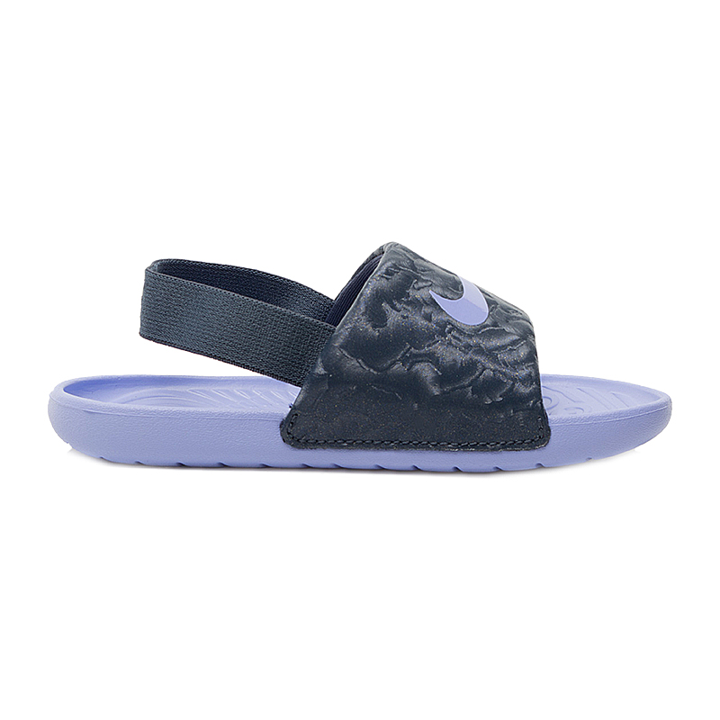 Тапочки Nike CHINELO KAWA SLIDE BT Хлопці (3-8) р.22 Чорний/Фіолетовий