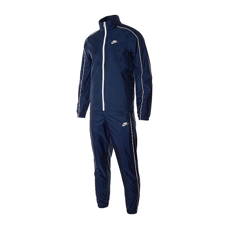 Костюм Nike M NSW SCE TRK SUIT WVN BASIC Чоловіча р.L Білий/Синій