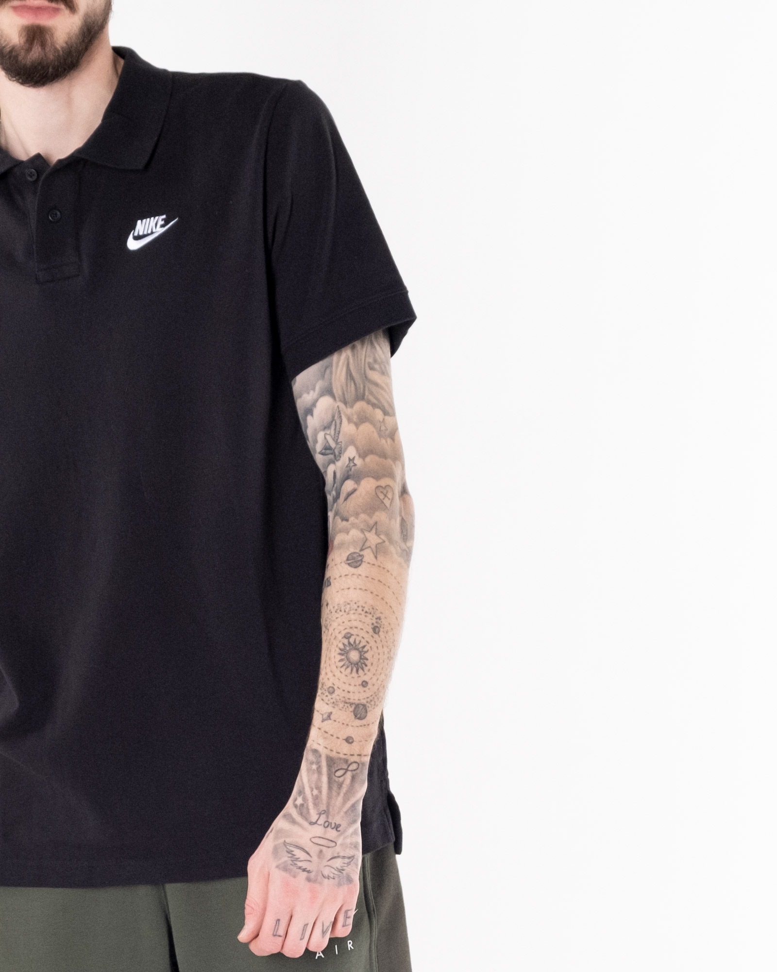 Футболка Nike M NSW SCE POLO MATCHUP PQ Чоловіча р.S Чорний