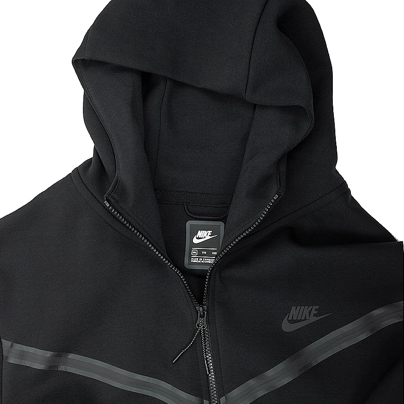 Толстовка Nike M NSW TCH FLC HOODIE FZ WR Чоловіки р.2XL Чорний
