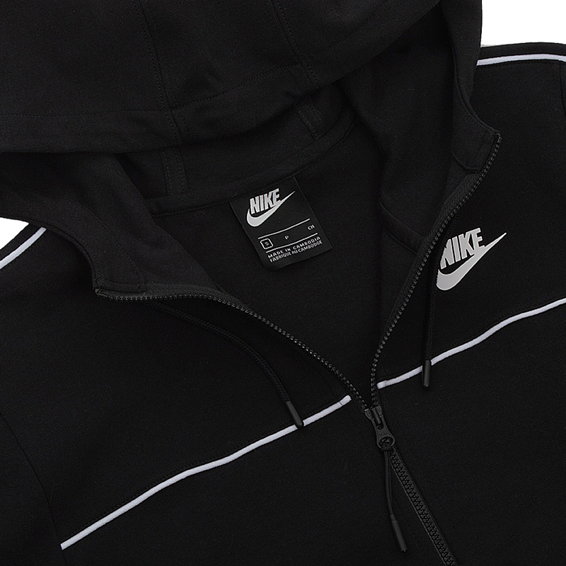 Толстовка Nike W NSW MLNM ESSNTL FLC FZ HDY Жінки р.S Чорний