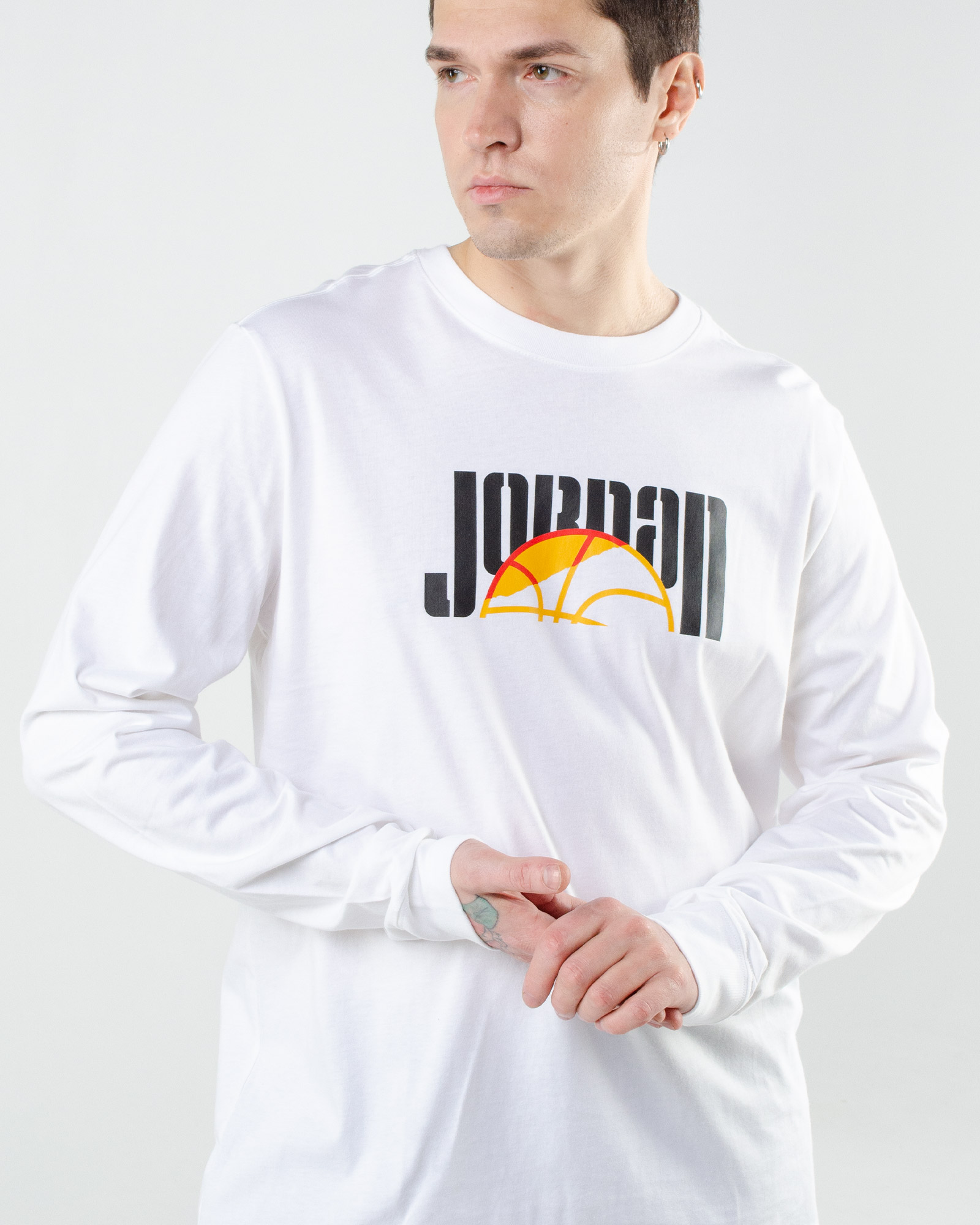 Футболка Jordan M J SPRT DNA LS CREW Чоловіча р.S