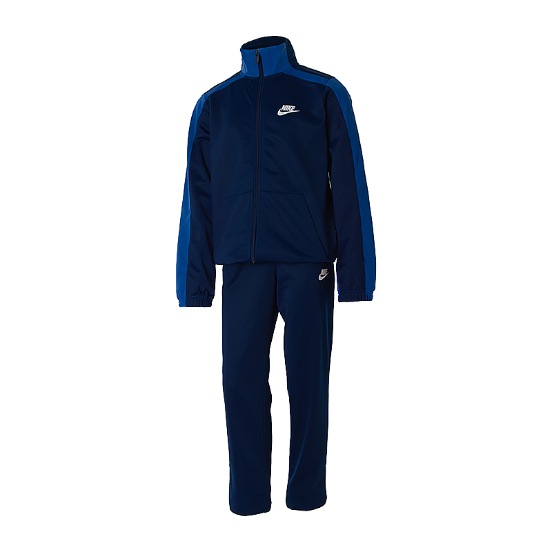 Костюм Nike U NSW HBR POLY TRACKSUIT Унісекс дитячий (8-15) р.L Синій/Білий