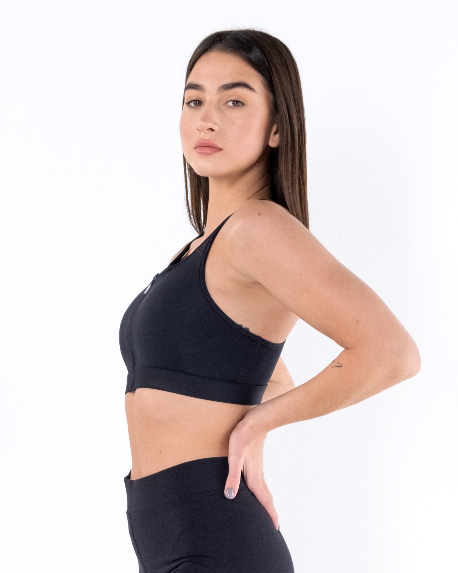 Топ Nike W NK DF SWSH ZIP FRONT BRA Жінки р.L