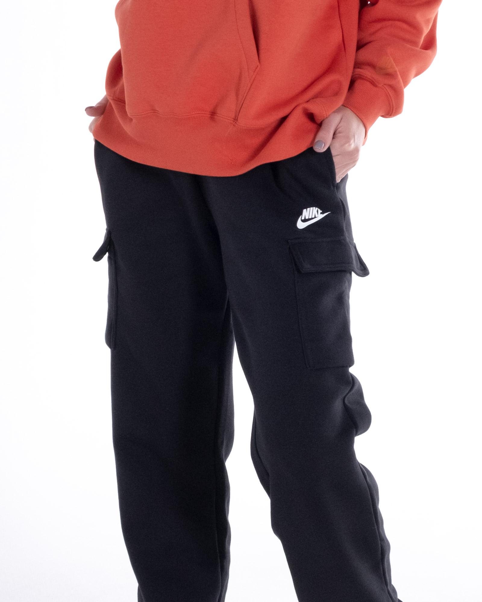 Брюки Nike W NSW CARGO PANT LOOSE FLC UU Жіноча р.S Чорний