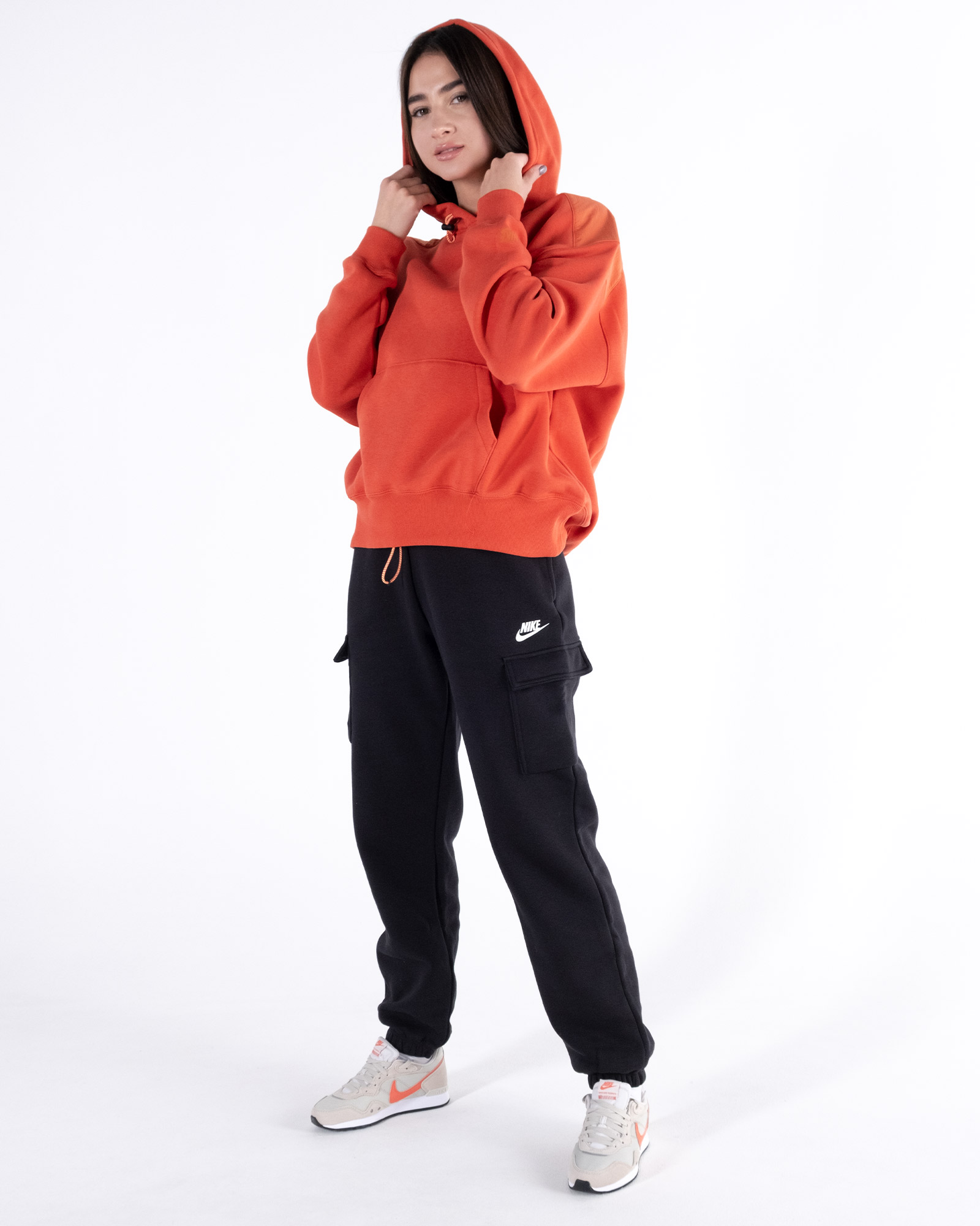 Брюки Nike W NSW CARGO PANT LOOSE FLC UU Жіноча р.S Чорний