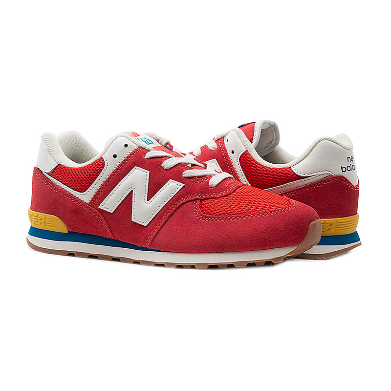 Кросівки New Balance 574 Унісекс (8-15) р.37 Комбінований/Червоний