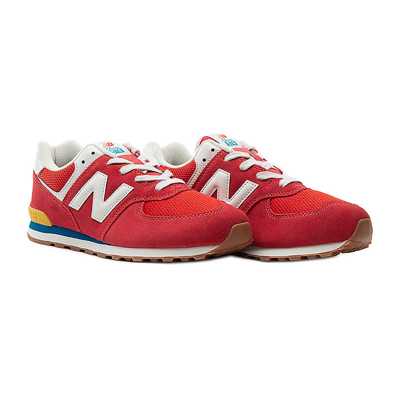 Кросівки New Balance 574 Унісекс (8-15) р.37 Комбінований/Червоний