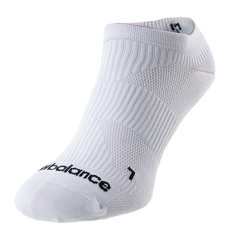 Шкарпетки New Balance Run Flat Knit No Show Унісекс р.39-42 Білий