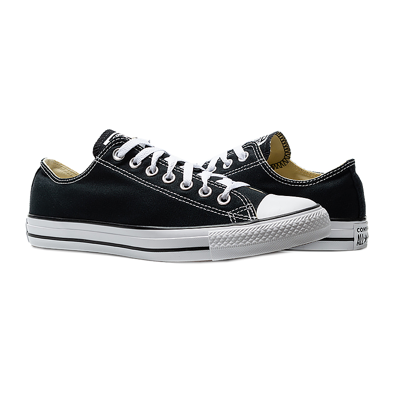 Кеди Converse ALL STAR OX BLACK Унісекс р.41 Чорний/Білий
