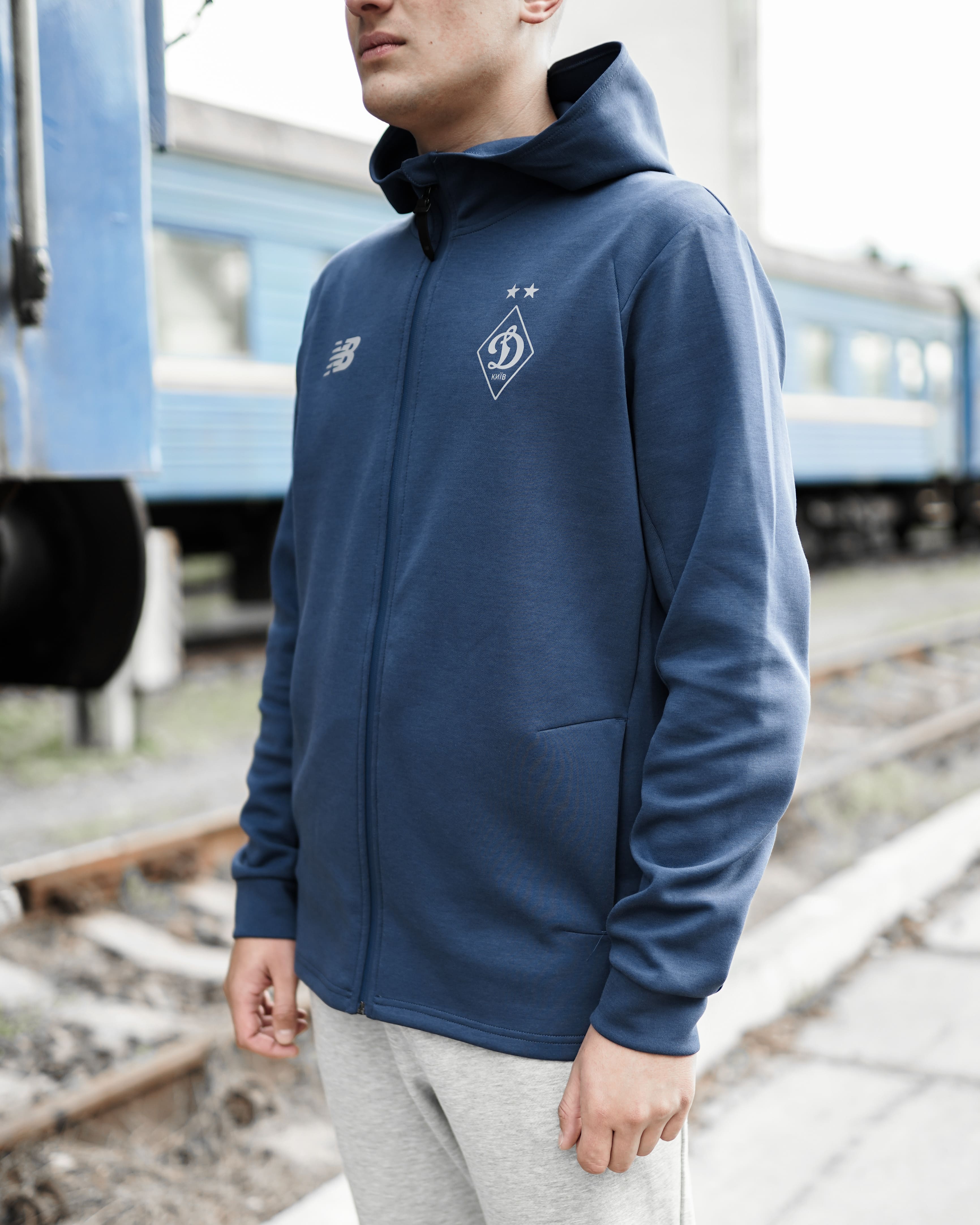 Кофта New Balance NB FCDK Travel FZ Чоловіча р.S Синій